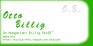 otto billig business card